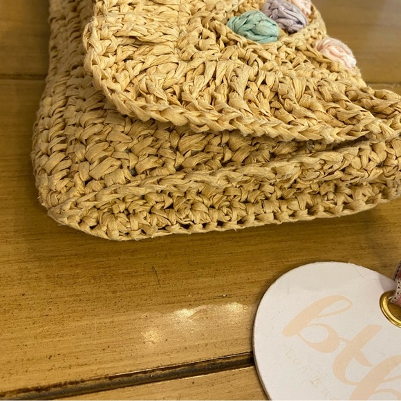 Clutch Straw Bag BTB Mini Cheri New Clutch Summer Bag - Picture 8 of 9